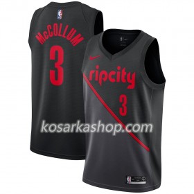 Dres Portland Trail Blazers C.J. McCollum 3 Nike 2018-19 City Edition Crna Swingman
